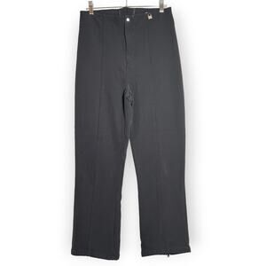 Nils High Waisted Ski Snowboard Pants Entrant Stretch SIZE 10 Black Ankle Zip